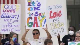 A law that forbids discussing sexual orientation in schools is dubbed the Don't Say Gay bill