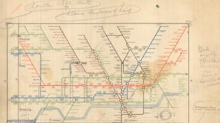 The collection included an annotated proof of Harry Beck’s early designs for an updated Underground map