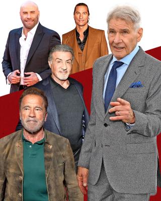 Sylvester Stallone, Arnold Schwarzenegger, Matthew McConaughey, John Travolta and Harrison Ford are all still working